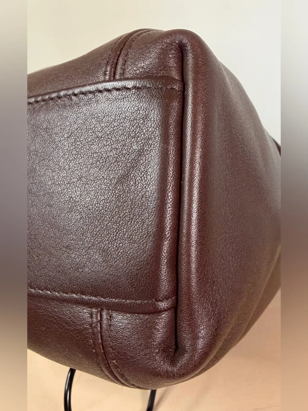 Vintage COACH Soho Small Satchel Flap Mahogany Brown Leather Crossbody 4108 EUC